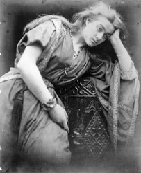 Kuvitus Alfred, lordi Tennysonin runoon "Mariana", 1875
